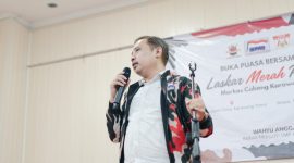 Guruh Yanuar, Sekretaris Markas Cabang Laskar Merah Putih Kabupaten Karawang.