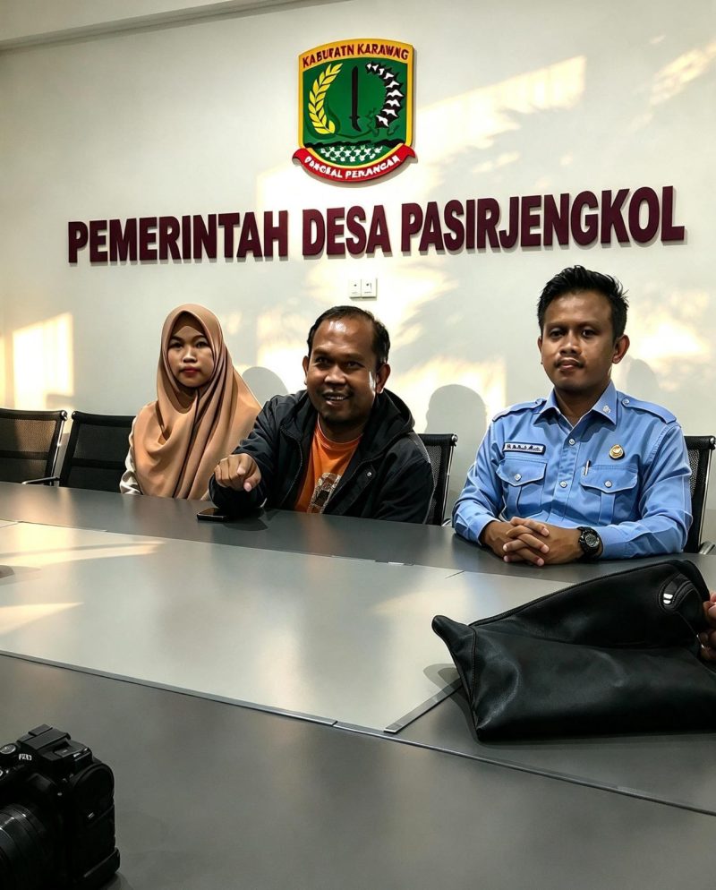Keterangan foto: klarifikasi SPPG Pasirjengkol 3 di Aula Pemerintah Desa Pasirjengkol