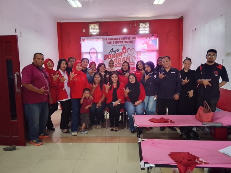 Memperingati Hari Sumpah Pemuda pada 28 Oktober 2026, Dewan Pimpinan Cabang (DPC) PDI Perjuangan Kabupaten Karawang menggelar kegiatan donor darah.
