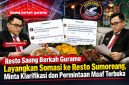 Perselisihan antara pemilik Resto Saung Berkah Gurame Rengasdengklok, Purkon, dan pemilik Resto Sumoreang menjadi sorotan setelah muncul sejumlah komentar dan unggahan di media sosial yang dinilai mengaitkan kedua usaha kuliner tersebut dengan ulasan konsumen mengenai makanan.